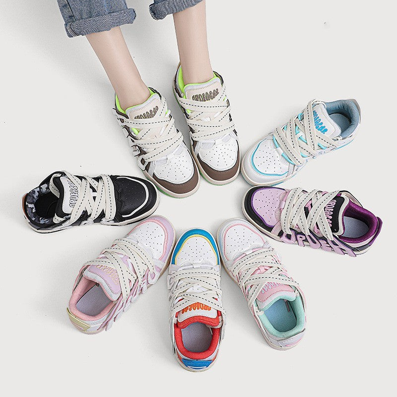 Unisex all-match lifestyle sneakers with soft cushioning and color-block design — Trend Step luxury footwear