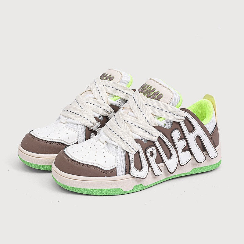 Unisex all-match lifestyle sneakers with soft cushioning and color-block design — Trend Step luxury footwear