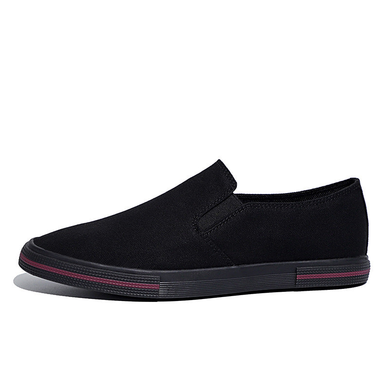 “Men’s breathable woven-pattern slip-on sneakers with cushioned sole — Trend Step”