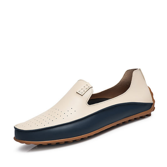 “Lightweight breathable Korean Gommino loafers for men with soft sole and driving-style design — Trend Step footwear”