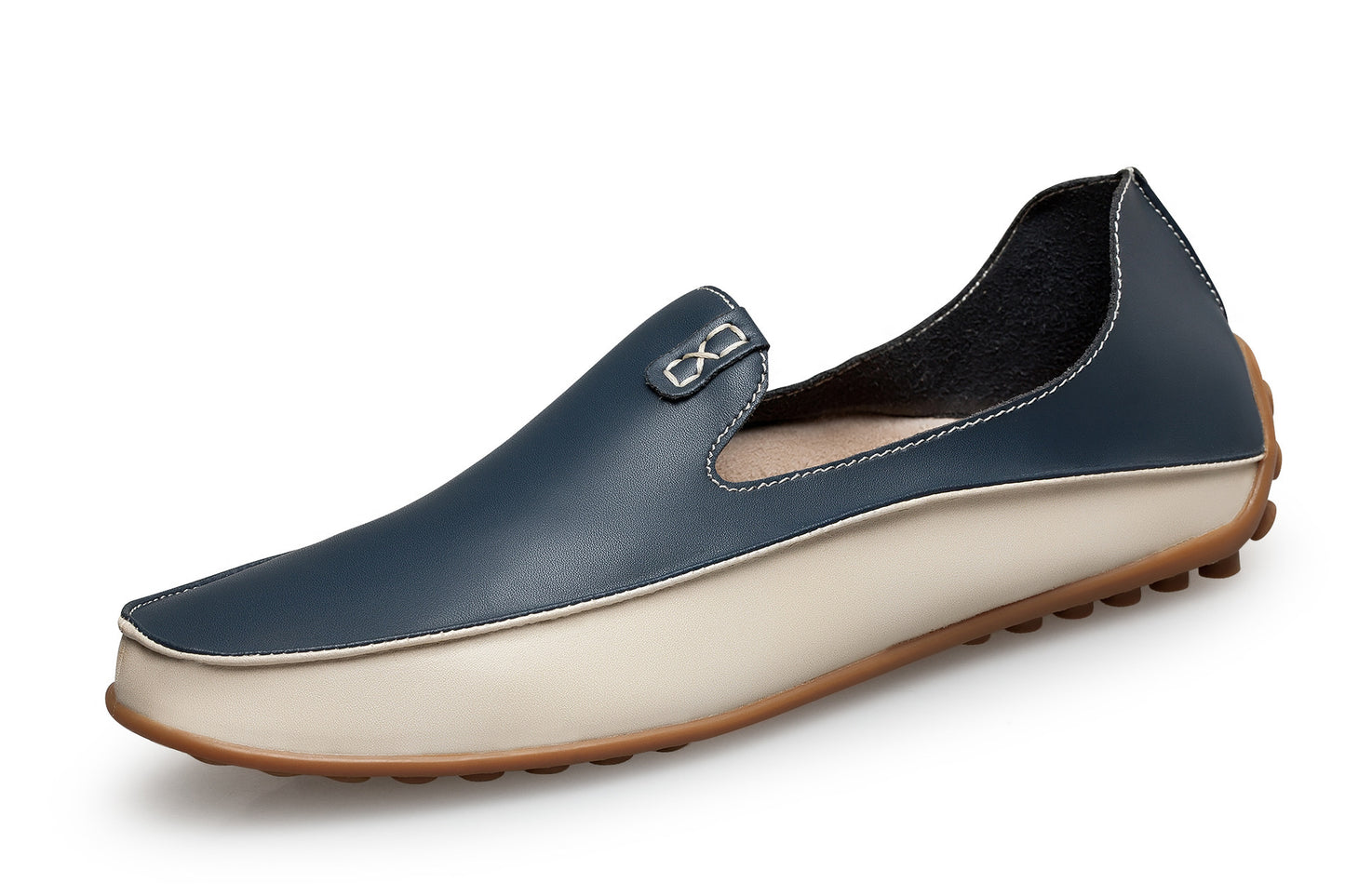 “Lightweight breathable Korean Gommino loafers for men with soft sole and driving-style design — Trend Step footwear”
