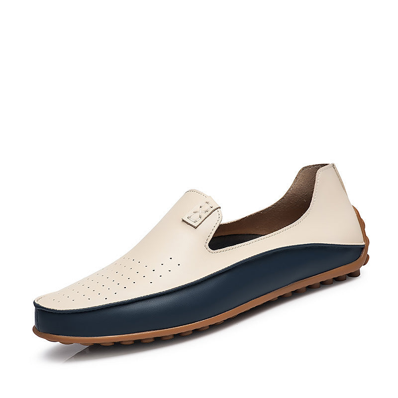 “Lightweight breathable Korean Gommino loafers for men with soft sole and driving-style design — Trend Step footwear”