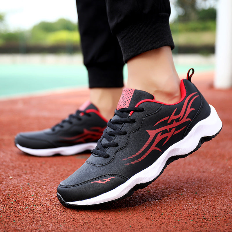 “Men’s lightweight soft-sole fitness running sneakers in grey and blue — Trend Step active footwear”