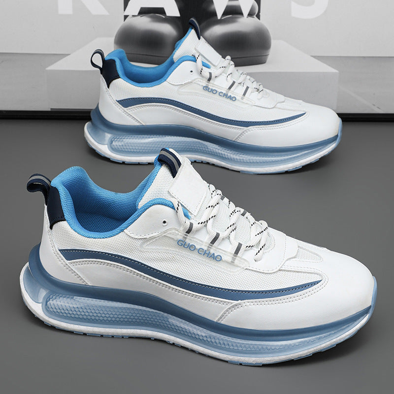 Men’s summer mesh performance running shoes with cushioned sole and blue detailing — Trend Ste