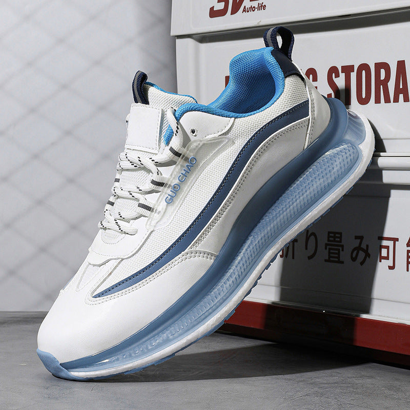 Men’s summer mesh performance running shoes with cushioned sole and blue detailing — Trend Ste